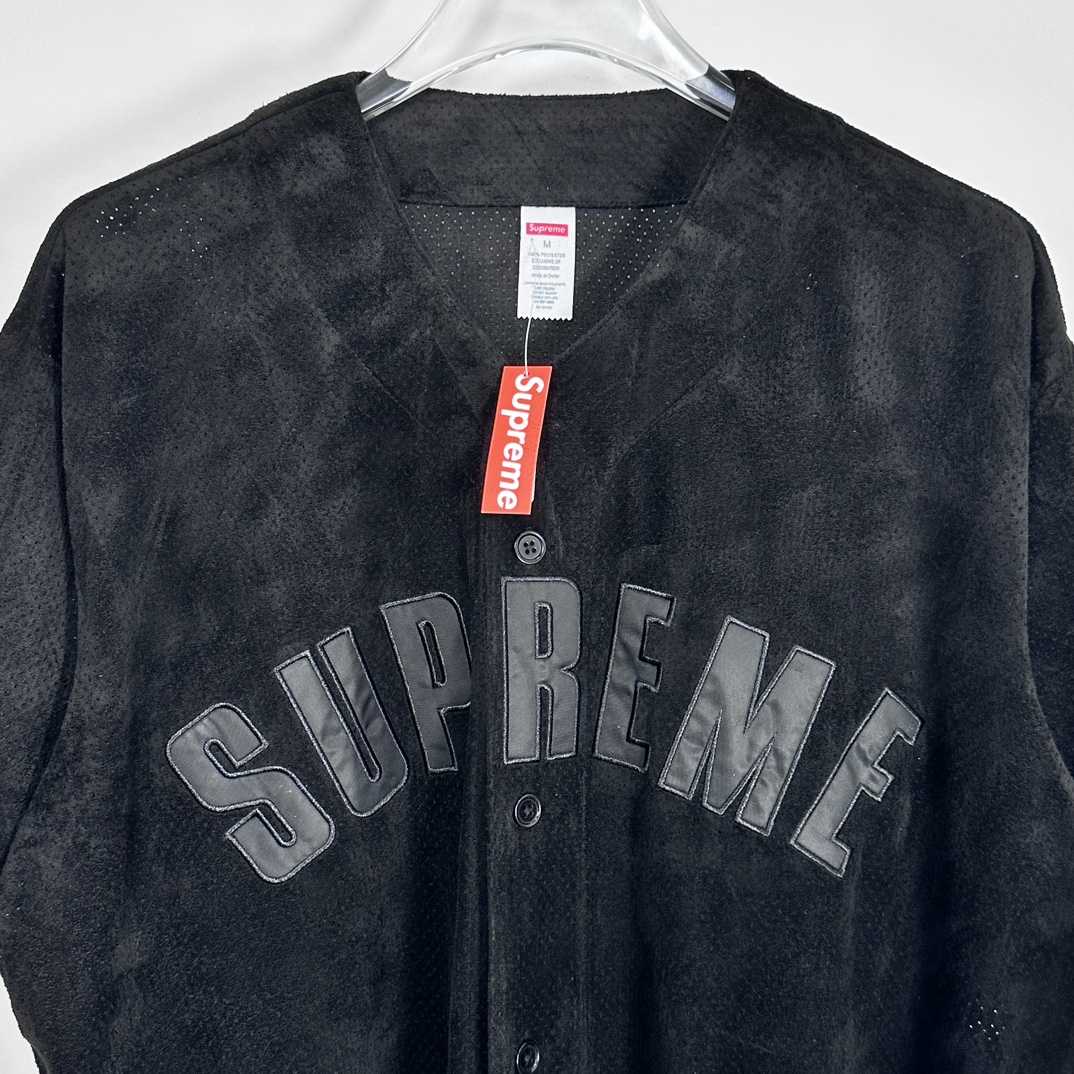 Supreme Ultrasuede Mesh Baseball Jersey - 