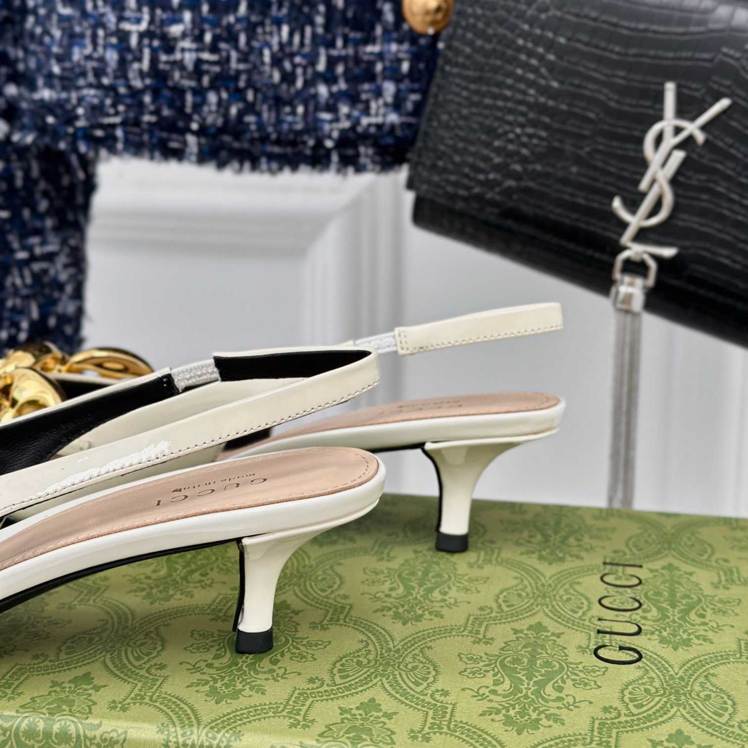 Gucci Women's Slingback With Marina Chain  - 