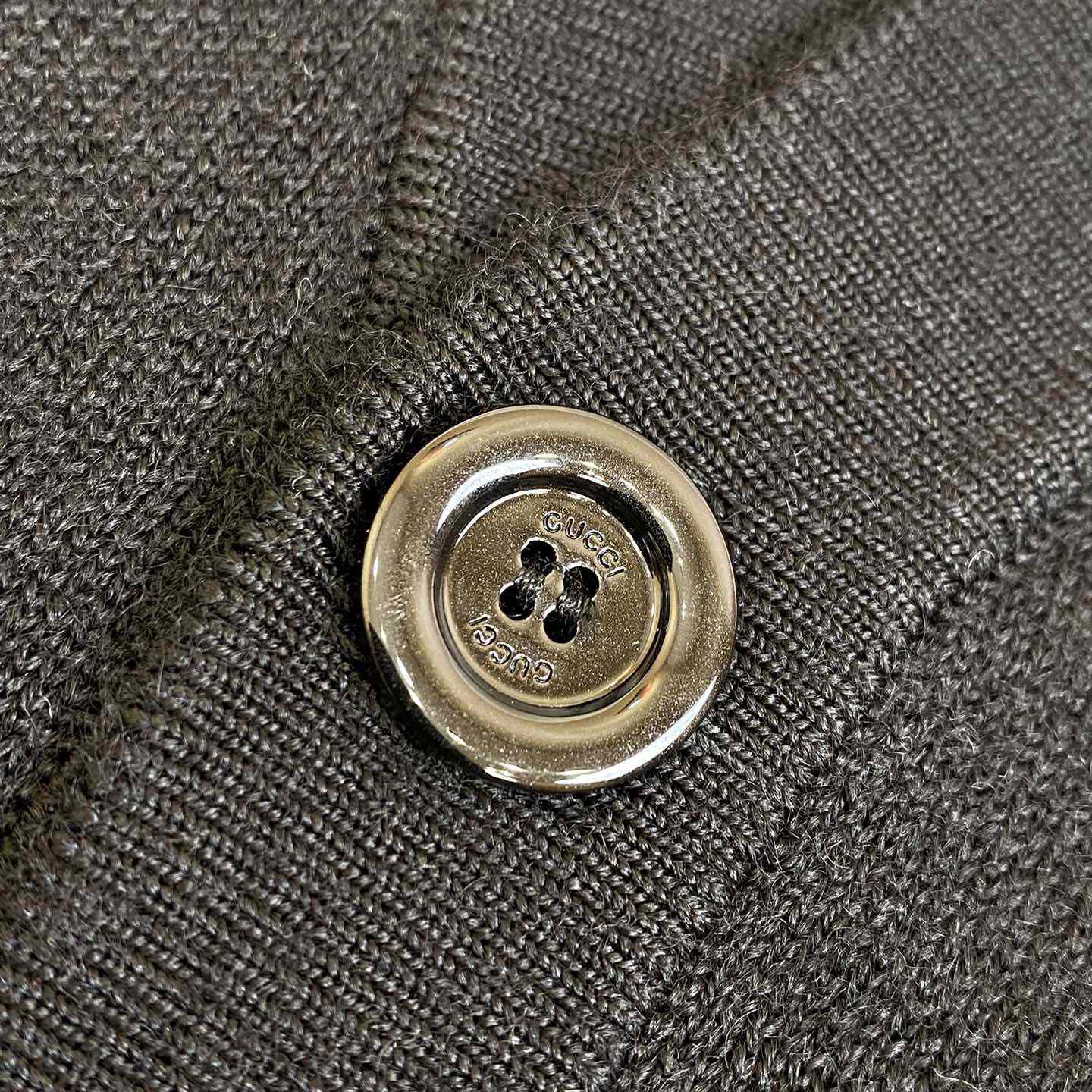 Gucci Double Wool Cardigan With Embroidery - 
