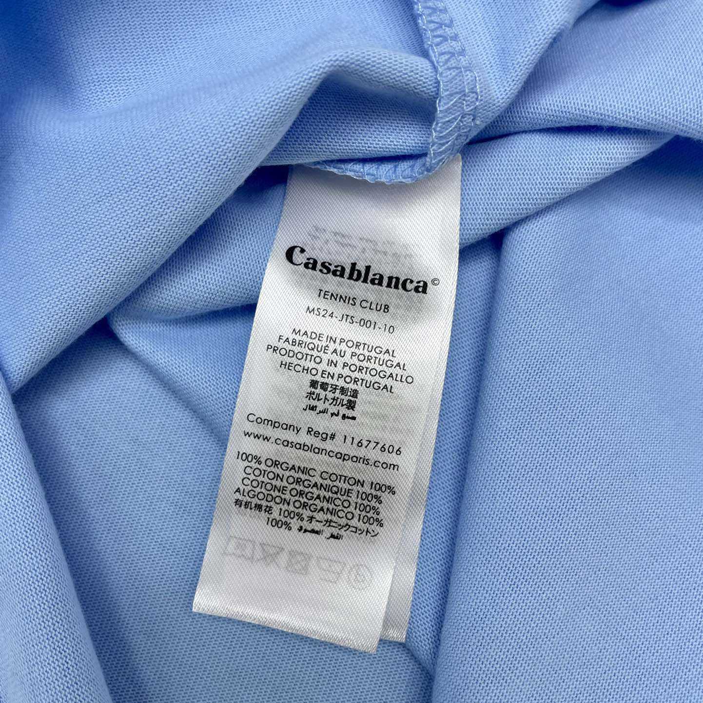 Casablanca Blue 'Casablanca Avenida' T-Shirt   C891 - 