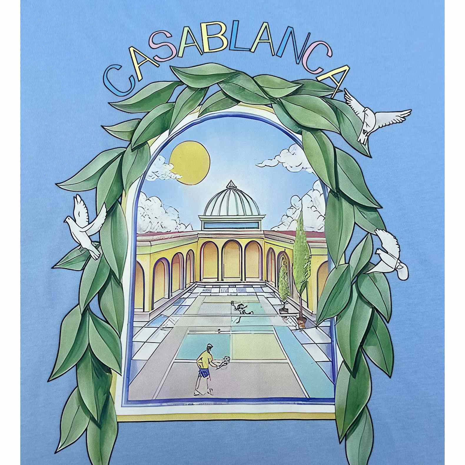 Casablanca Blue 'Casablanca Avenida' T-Shirt   C891 - 