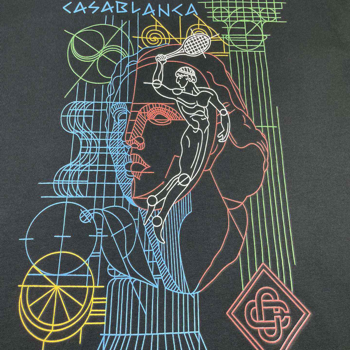 Casablanca Tennis Play In Progress T-shirt   C901 - 
