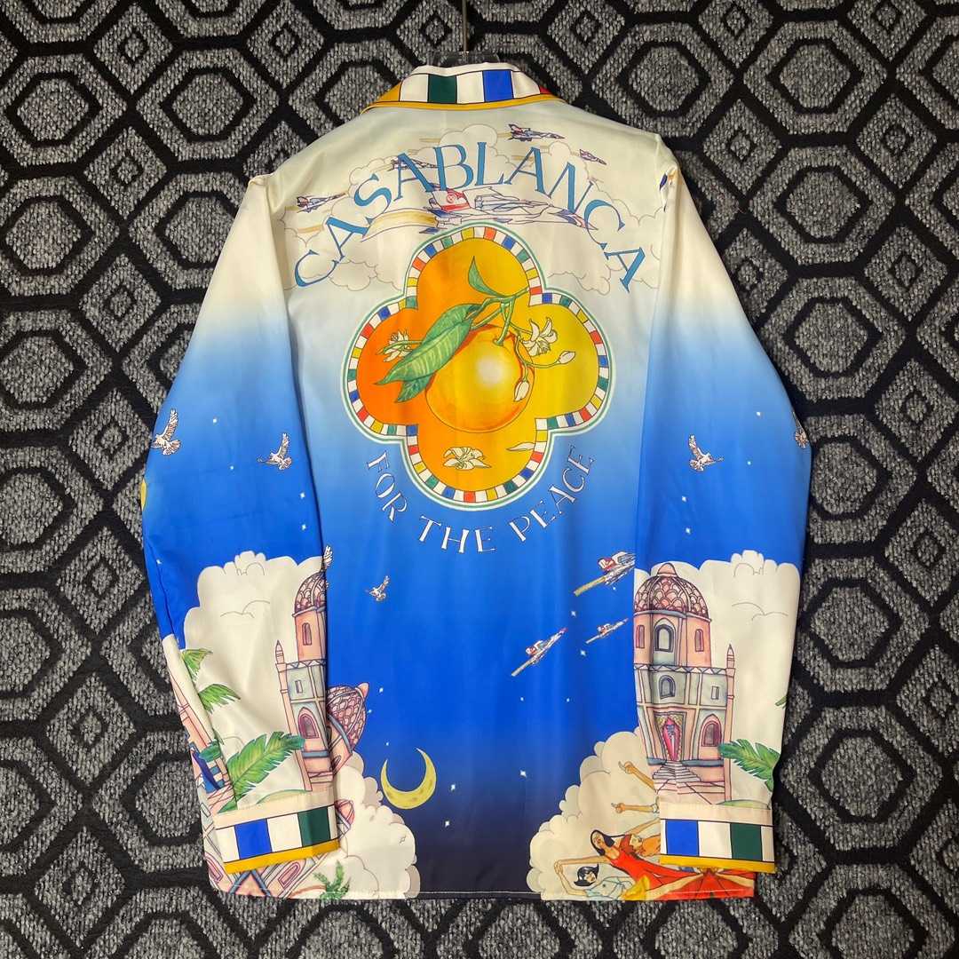 Casablanca Le Dimension Illustration Style-print Shirt - 