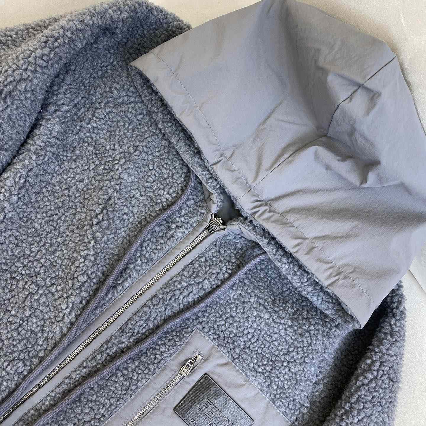 Fendi Logo-appliqué Fleece Jacket - 