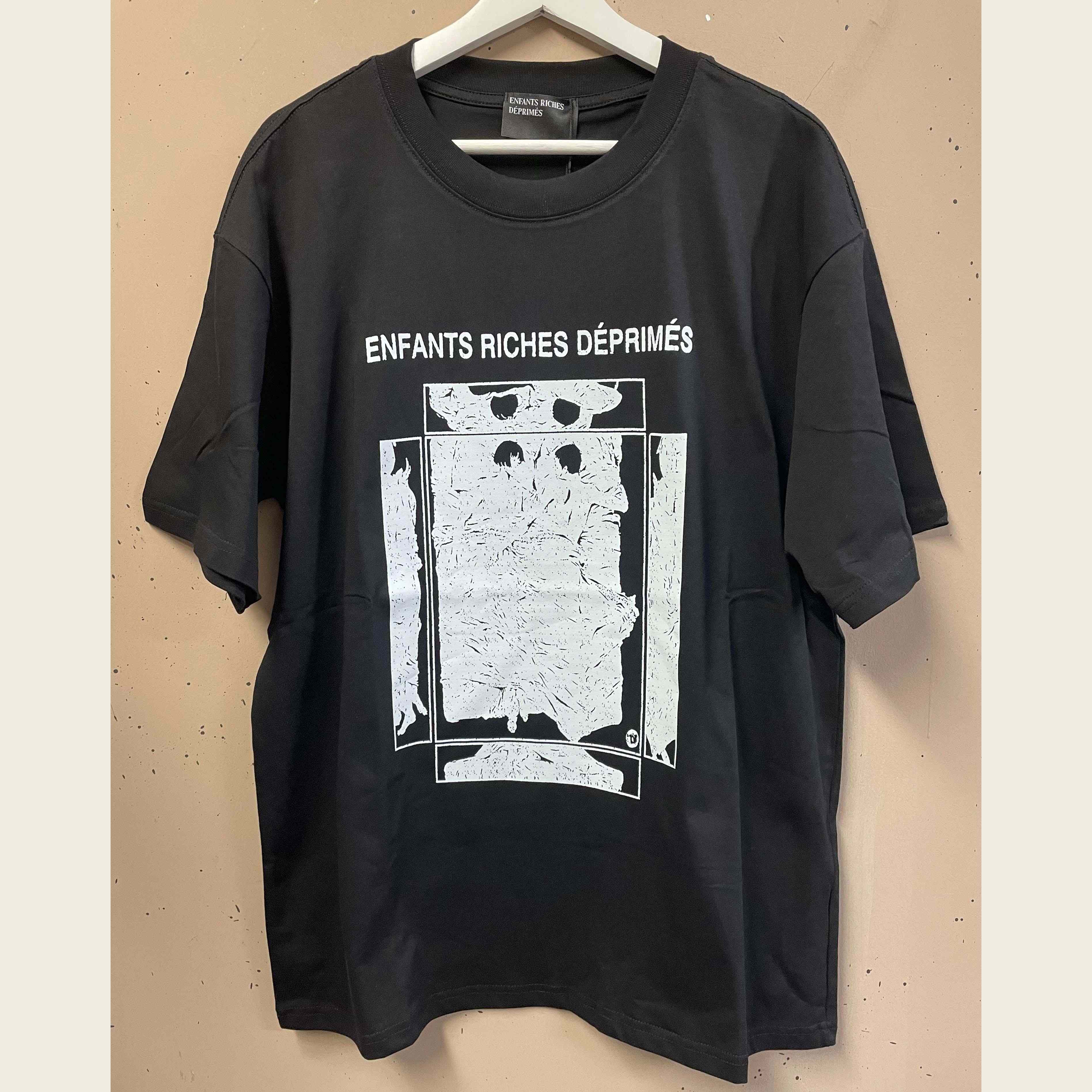 Enfants Riches Deprimes Italian Romance T-Shirt 'Faded Black/White' - DesignerGu