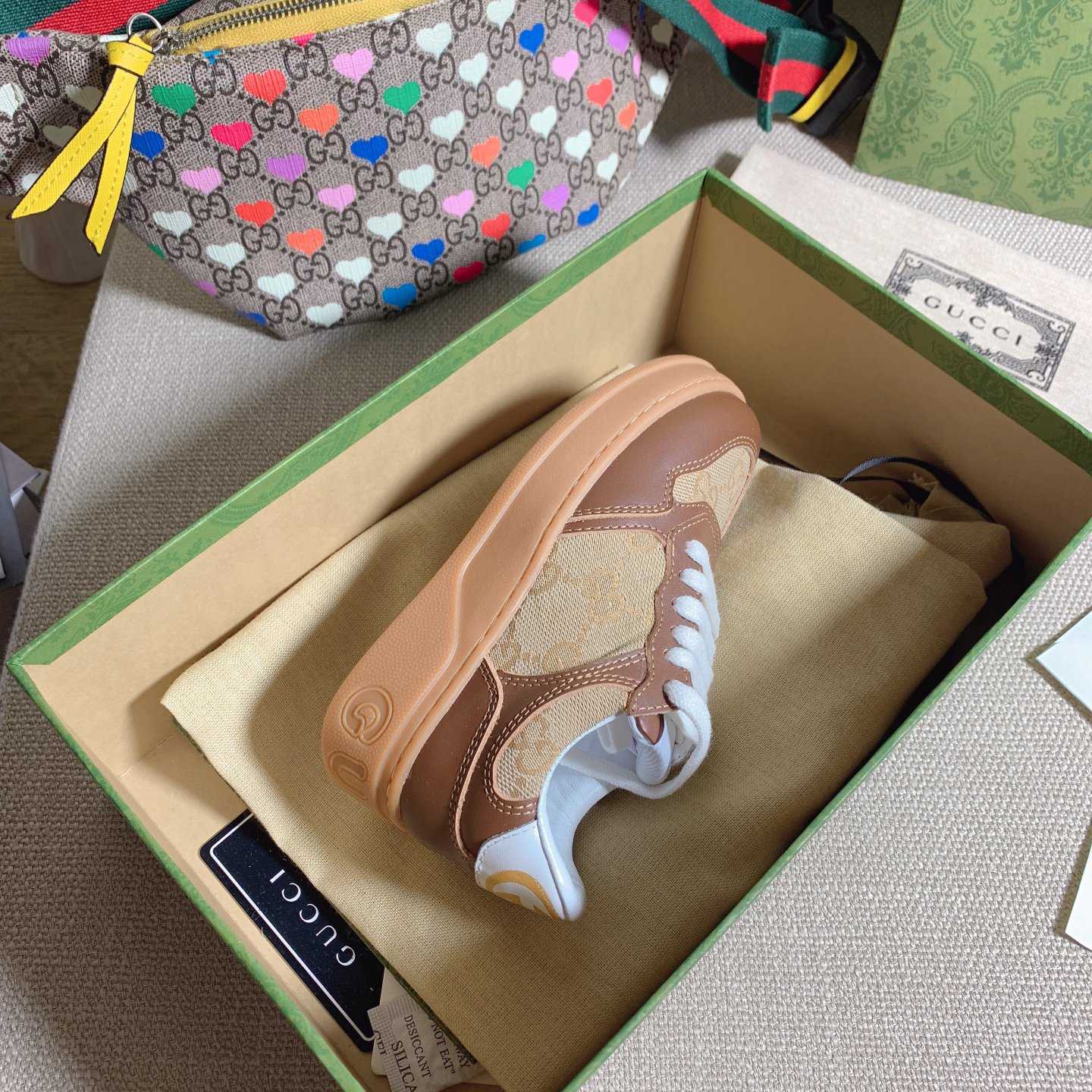 Gucci Toddler Leather Platform Sneaker - DesignerGu