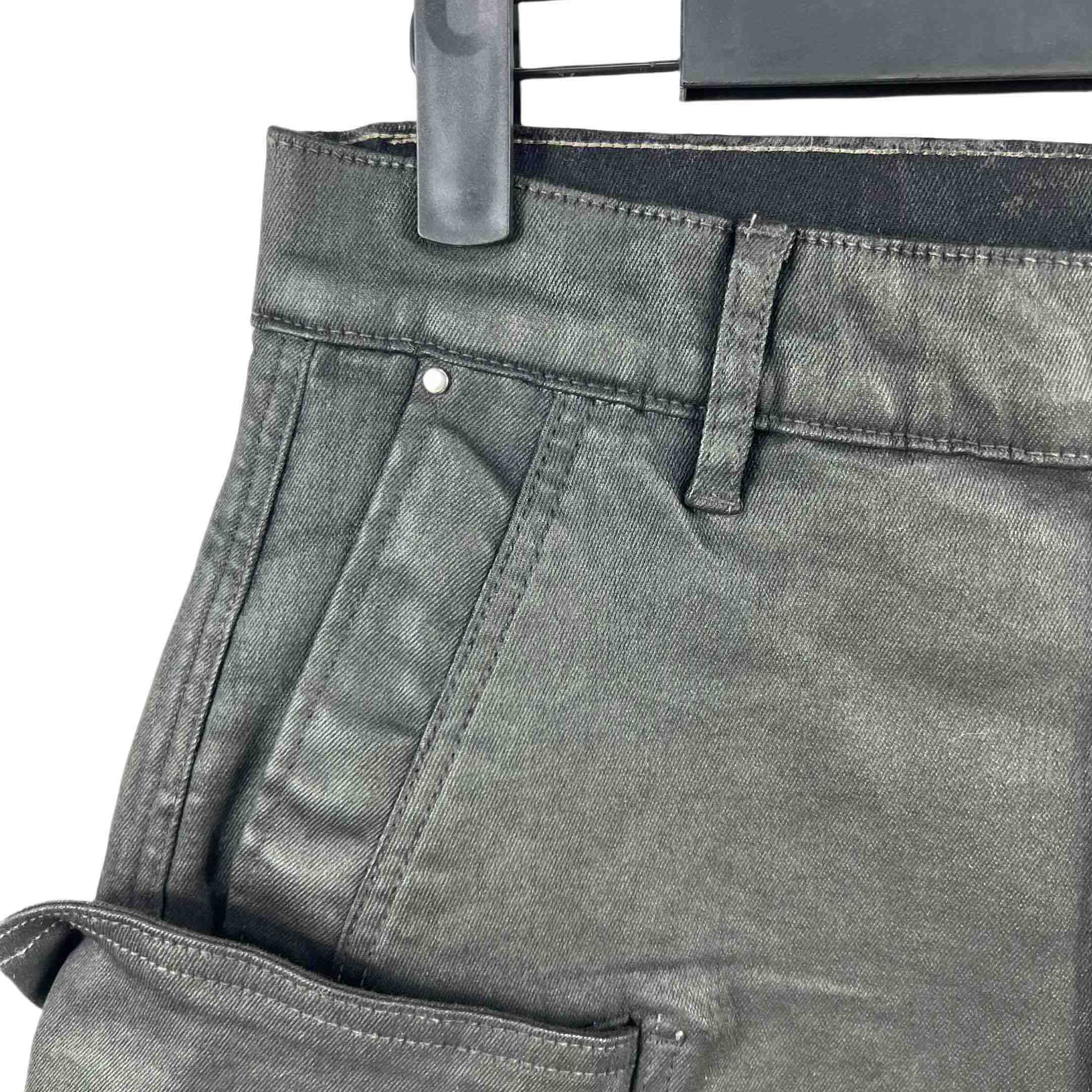 Rick Owens 'stefan' Denim Cargo Shorts - 