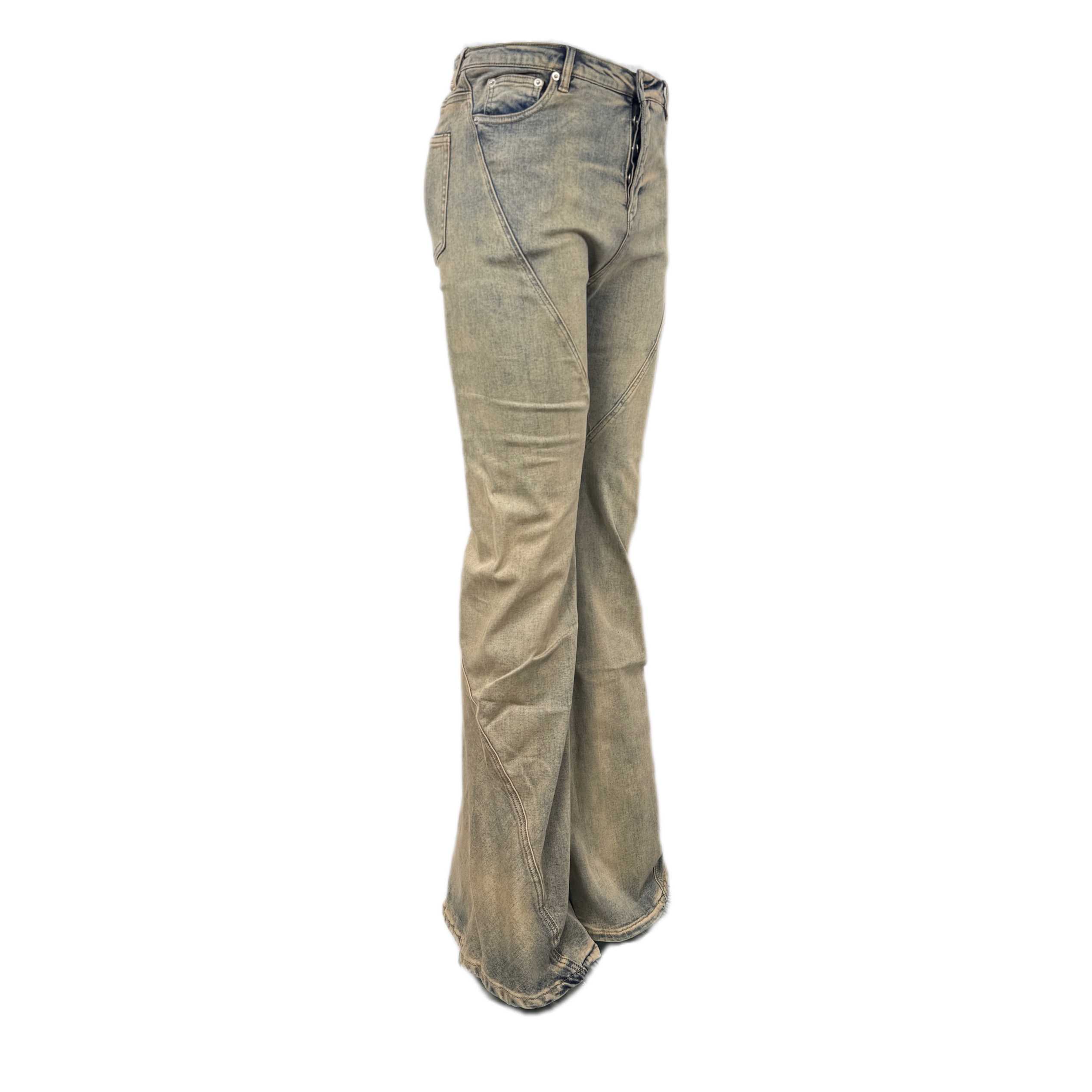Rick Owens DRKSHDW Gray Porterville Bias Bootcut Jeans - 