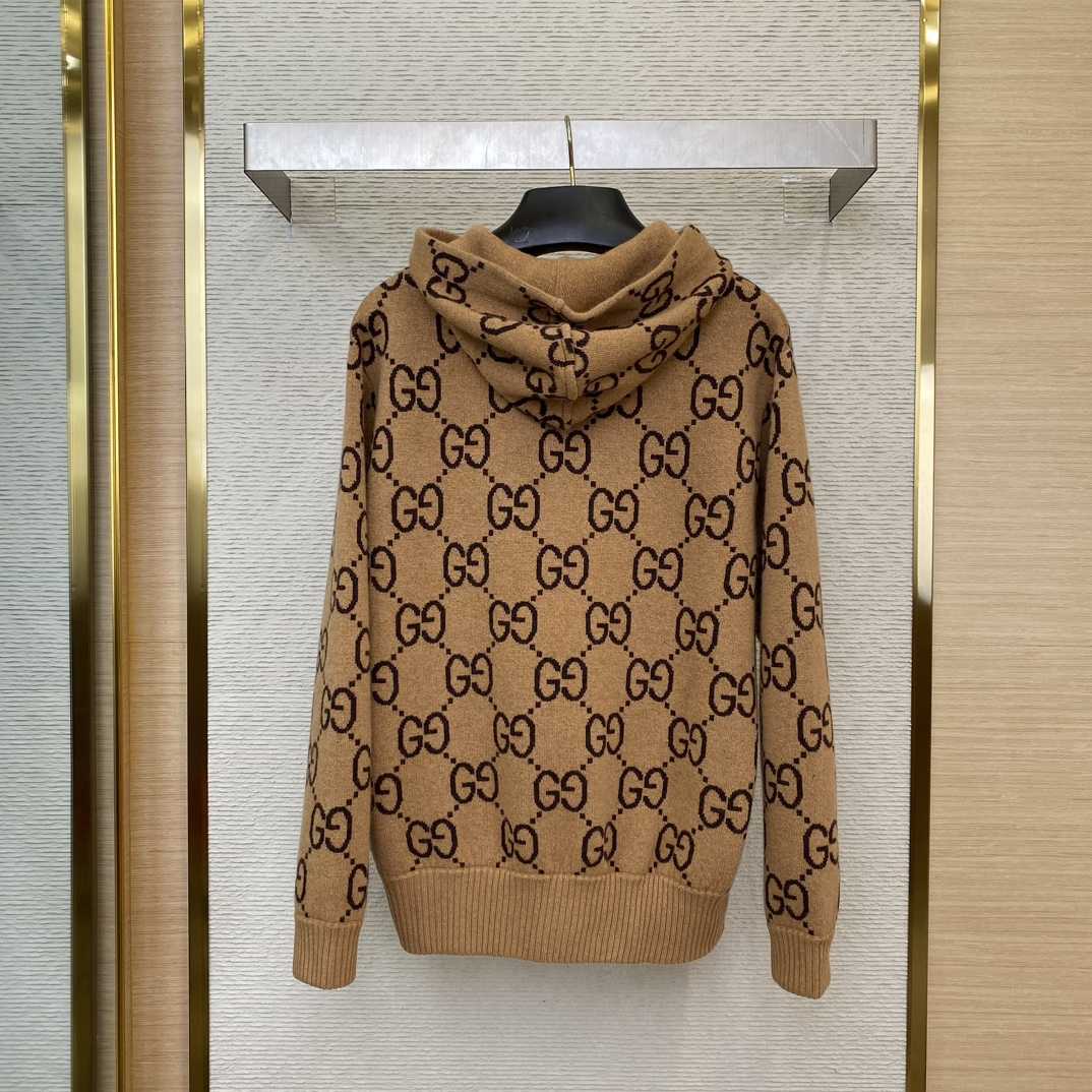Gucci GG Wool Hooded Sweatshirt - 