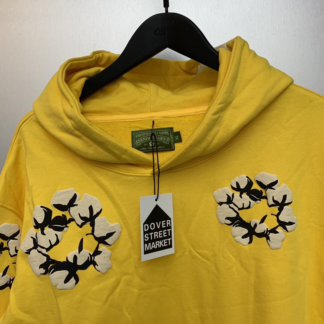 Denim Tears Cactus Tears Wreath Hoodie Yellow - 