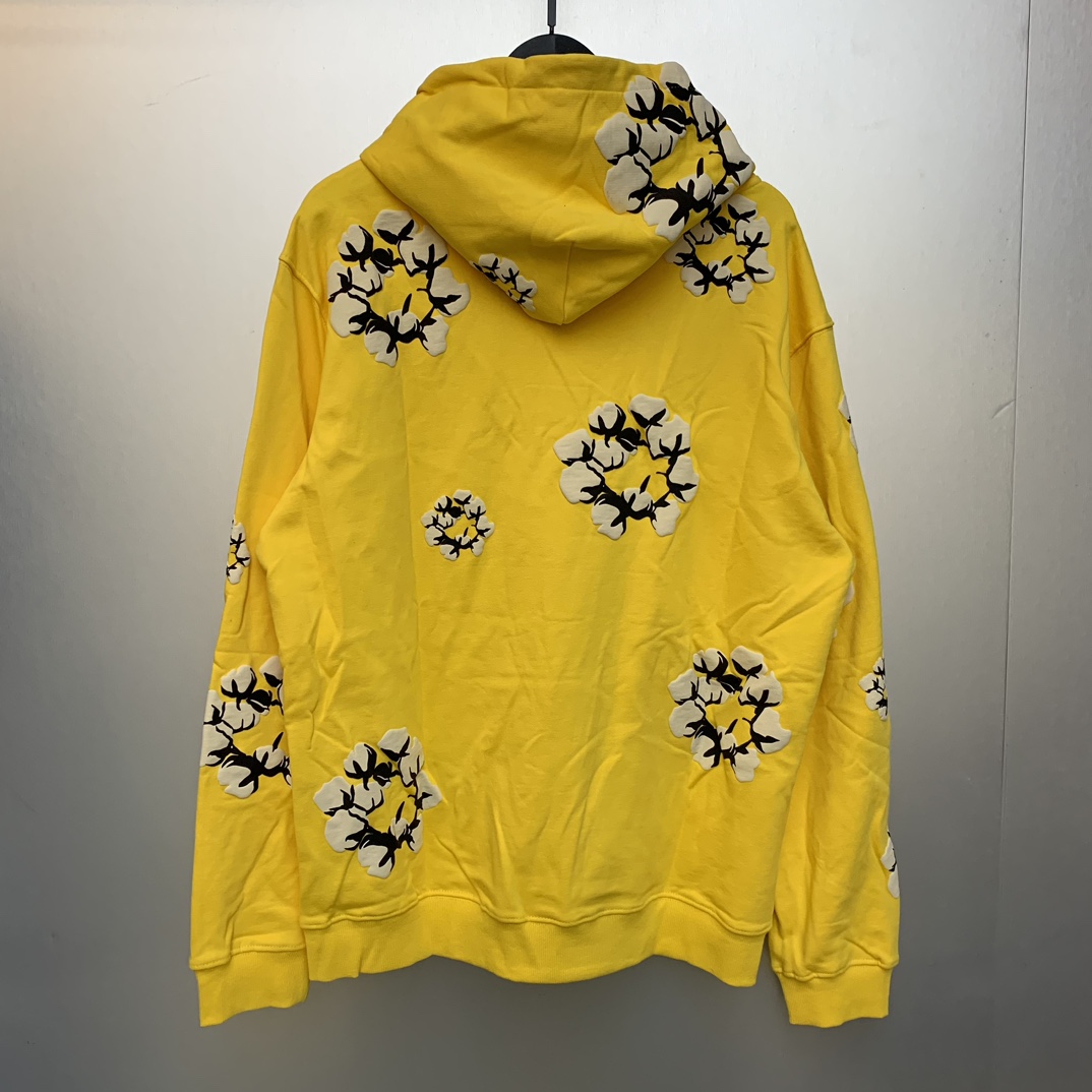 Denim Tears Cactus Tears Wreath Hoodie Yellow - 