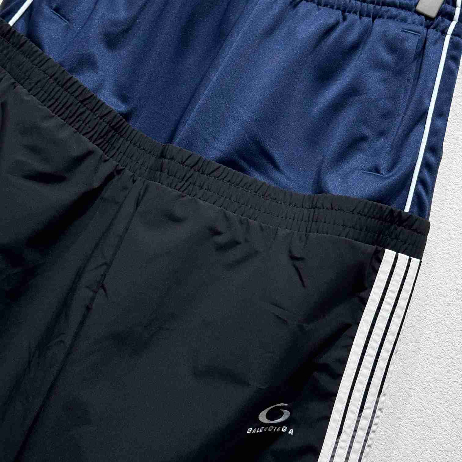 Balenciaga Cut-Up Tracksuit Pants In Black - 
