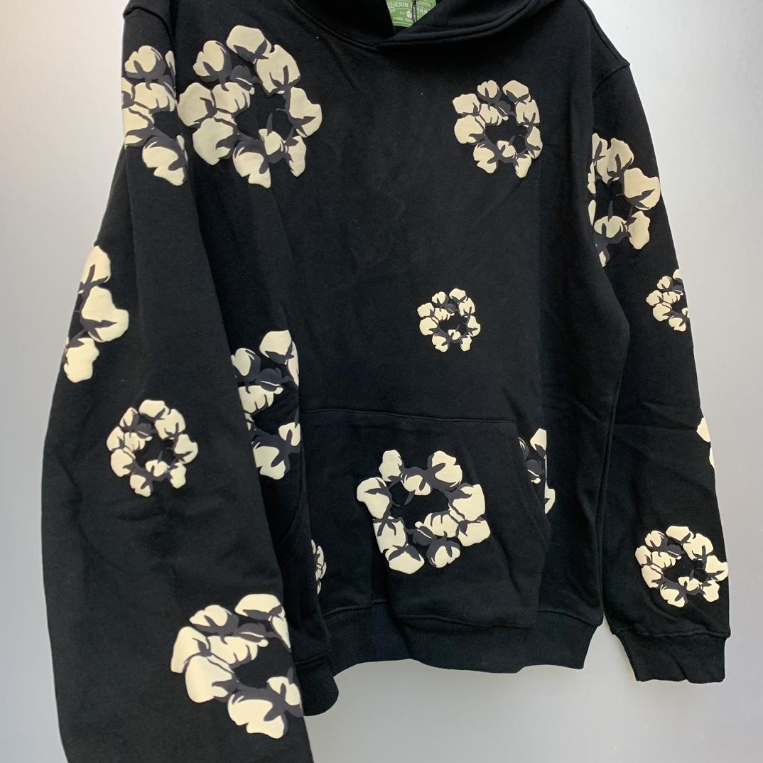 Denim Tears Cactus Tears Wreath Hoodie Black - 