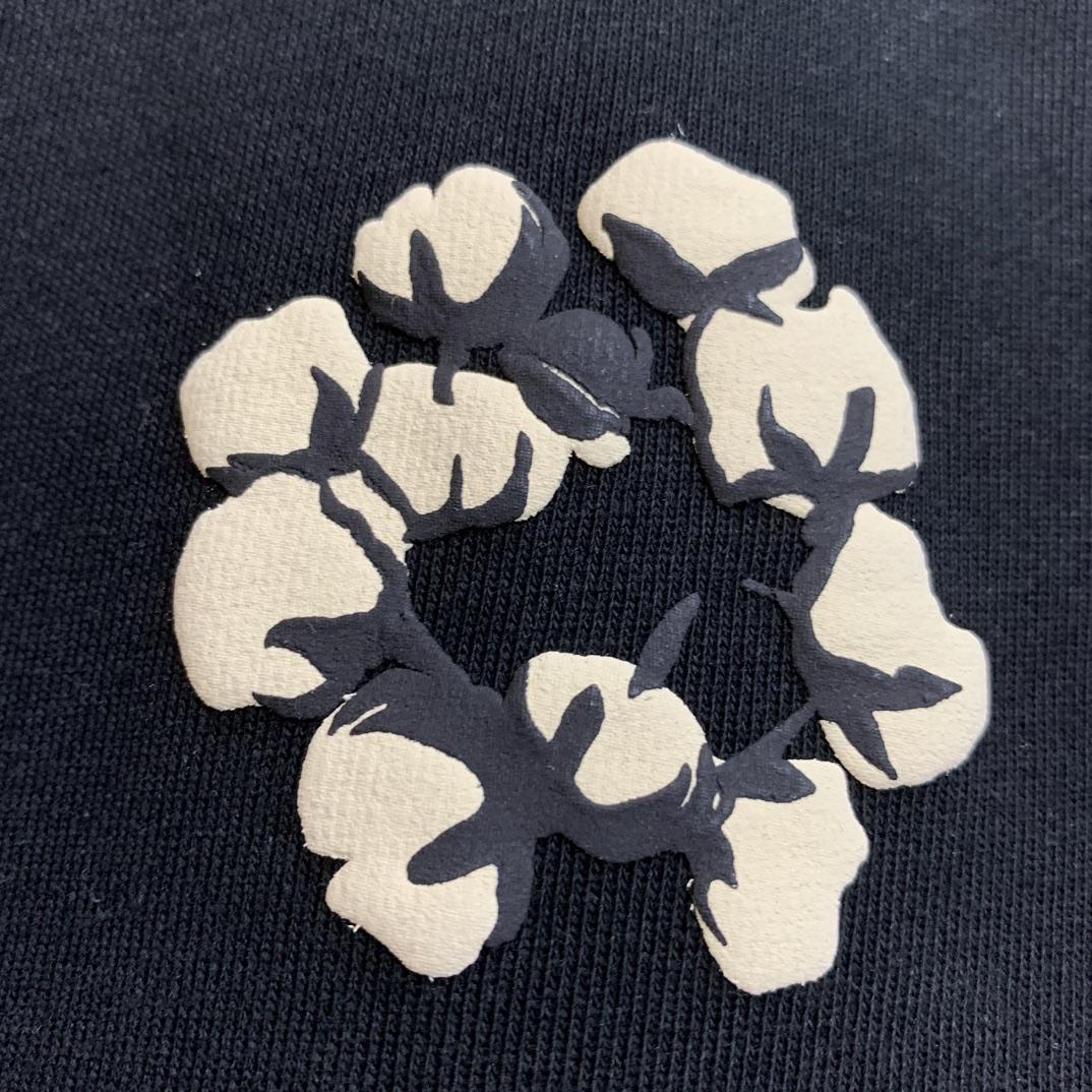 Denim Tears Cactus Tears Wreath Hoodie Black - 