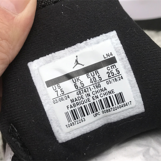 Air Jordan 14 "Black Toe" Sneakers      487471-160  - 