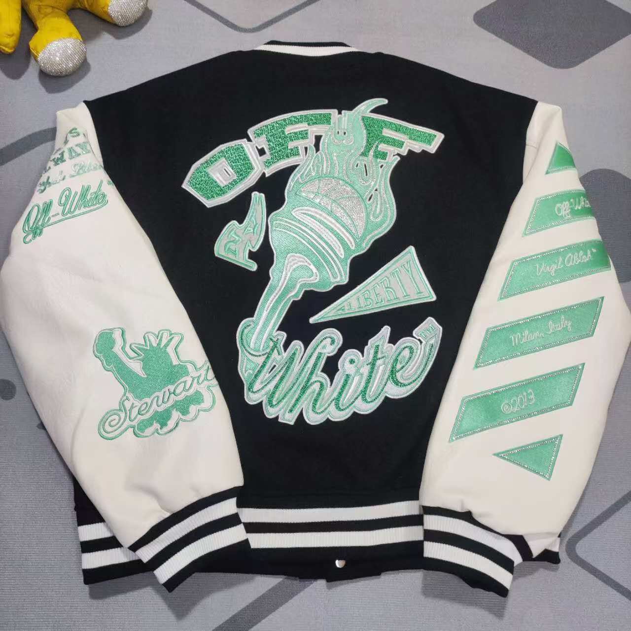 Off-White New York Liberty Varsity Jacket - 