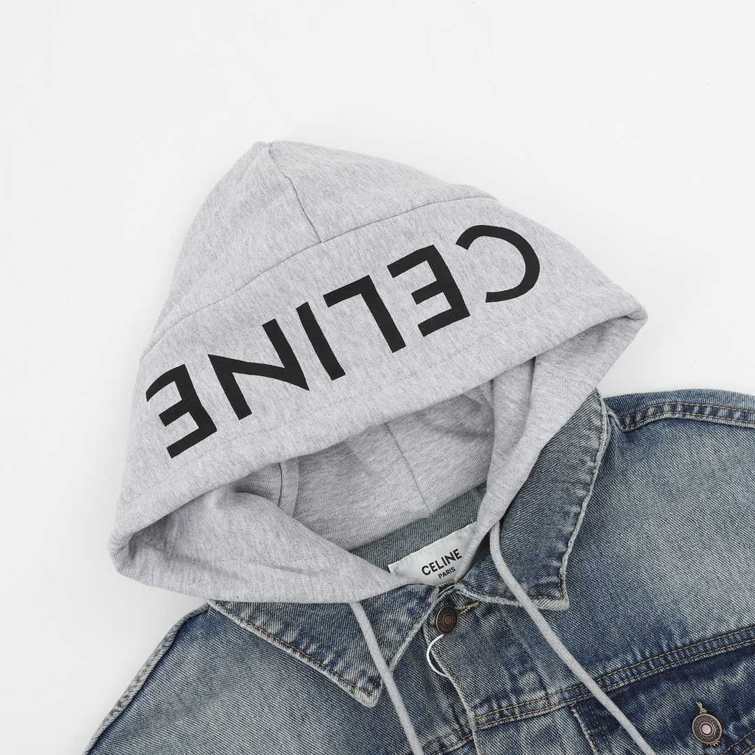 Celine Hooded Denim Jacket - 