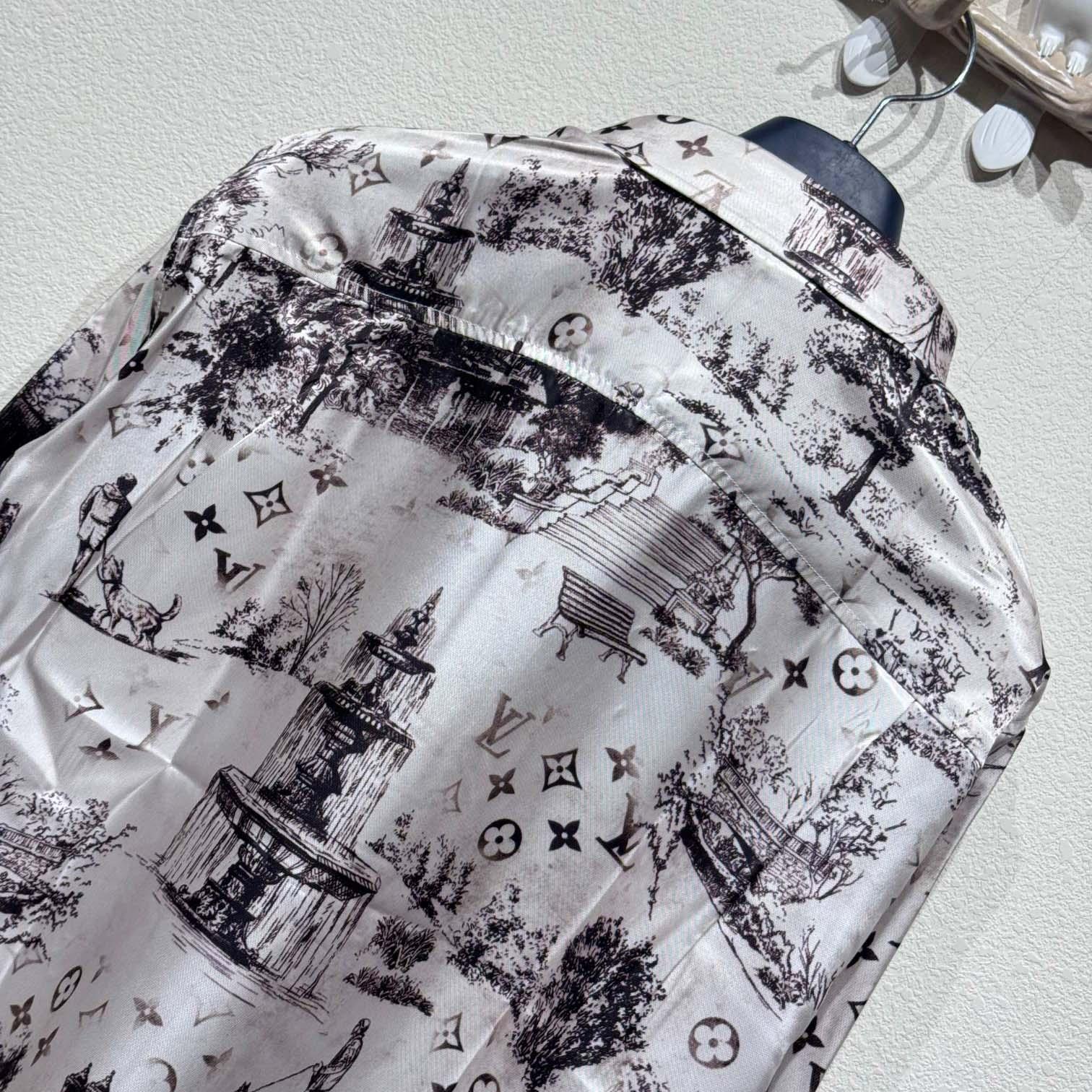 Louis Vuitton Long-Sleeved Silk Shirt   - 