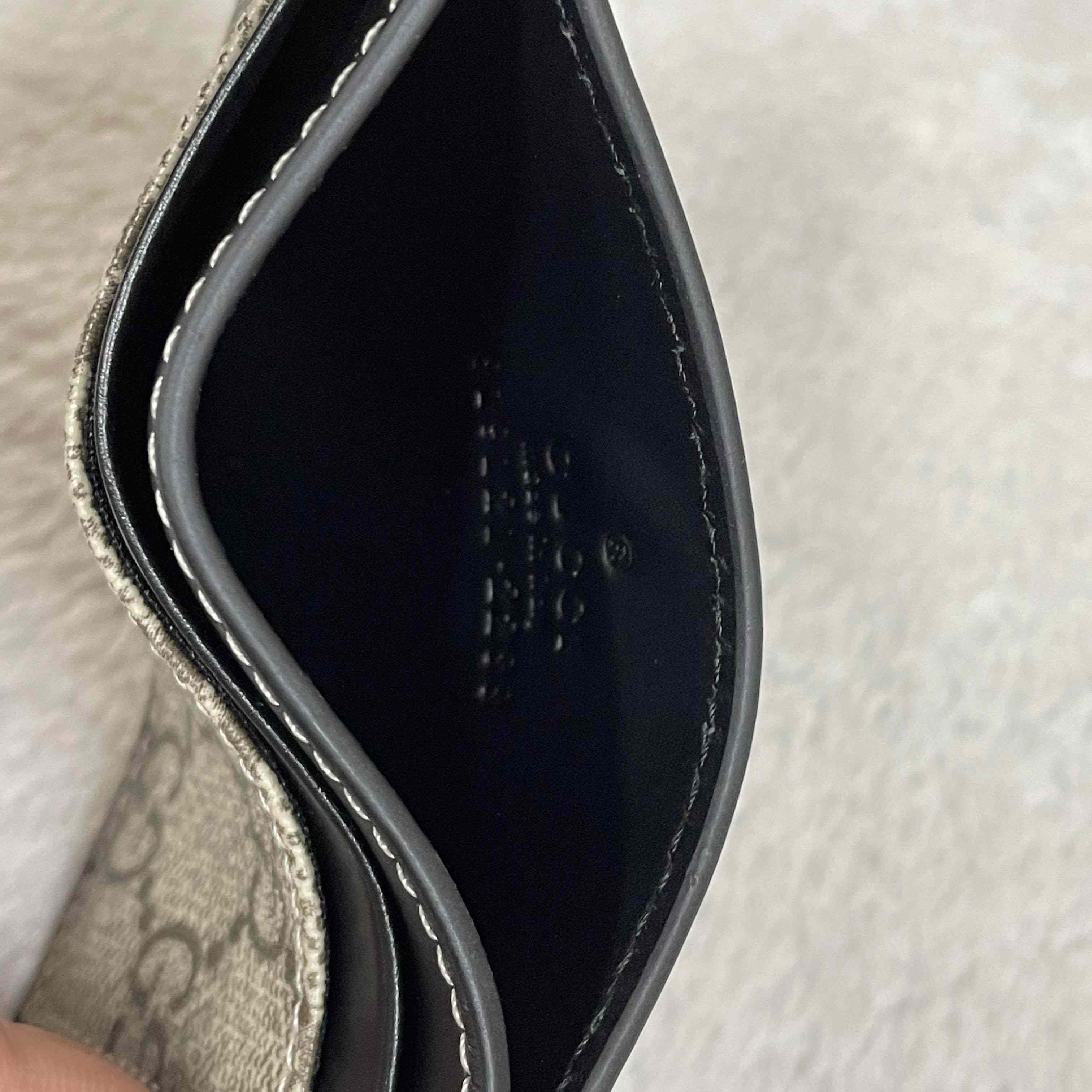 Gucci GG Emblem Card Case With Strap - DesignerGu