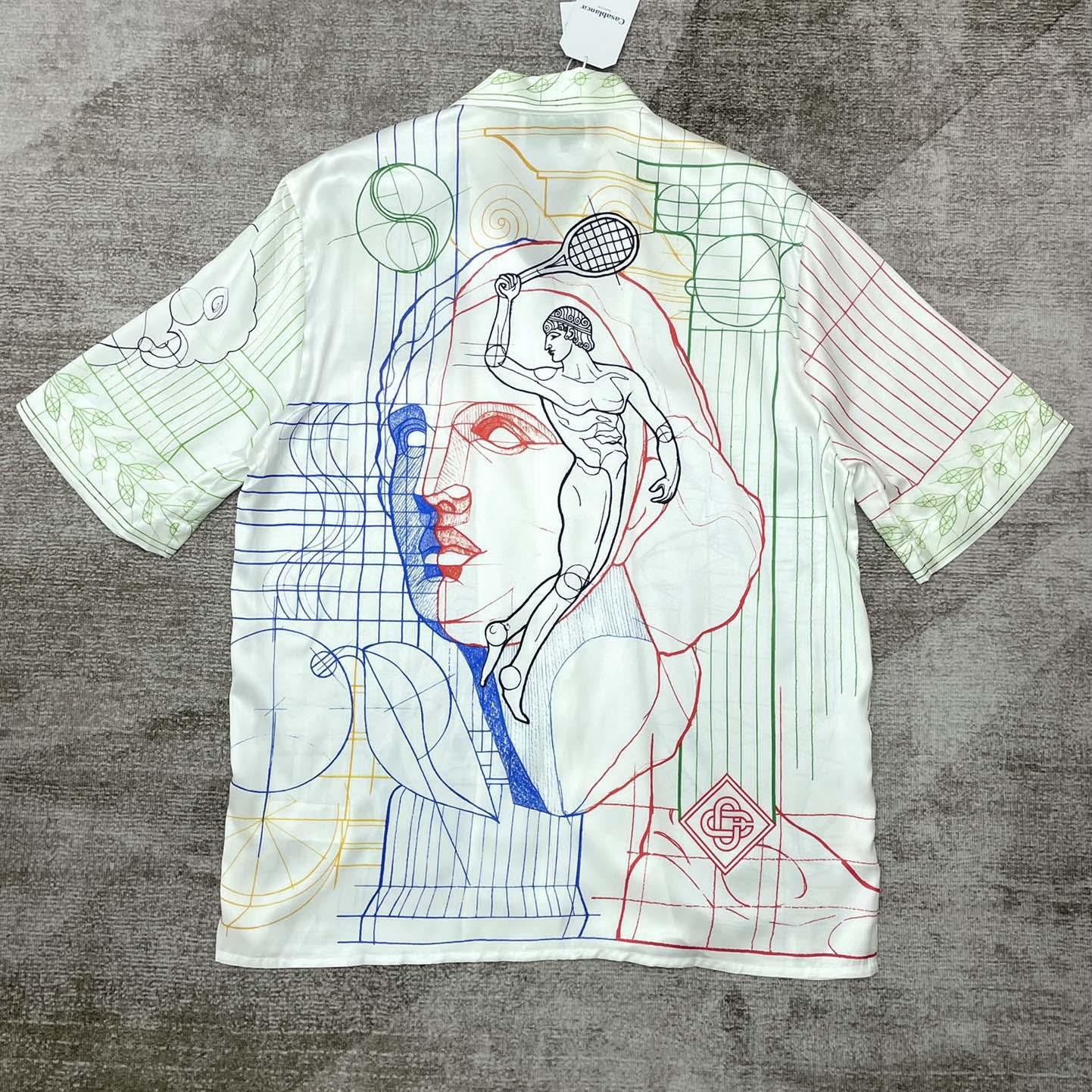 Casablanca Silk Cuban Shirt     CA3513 - 