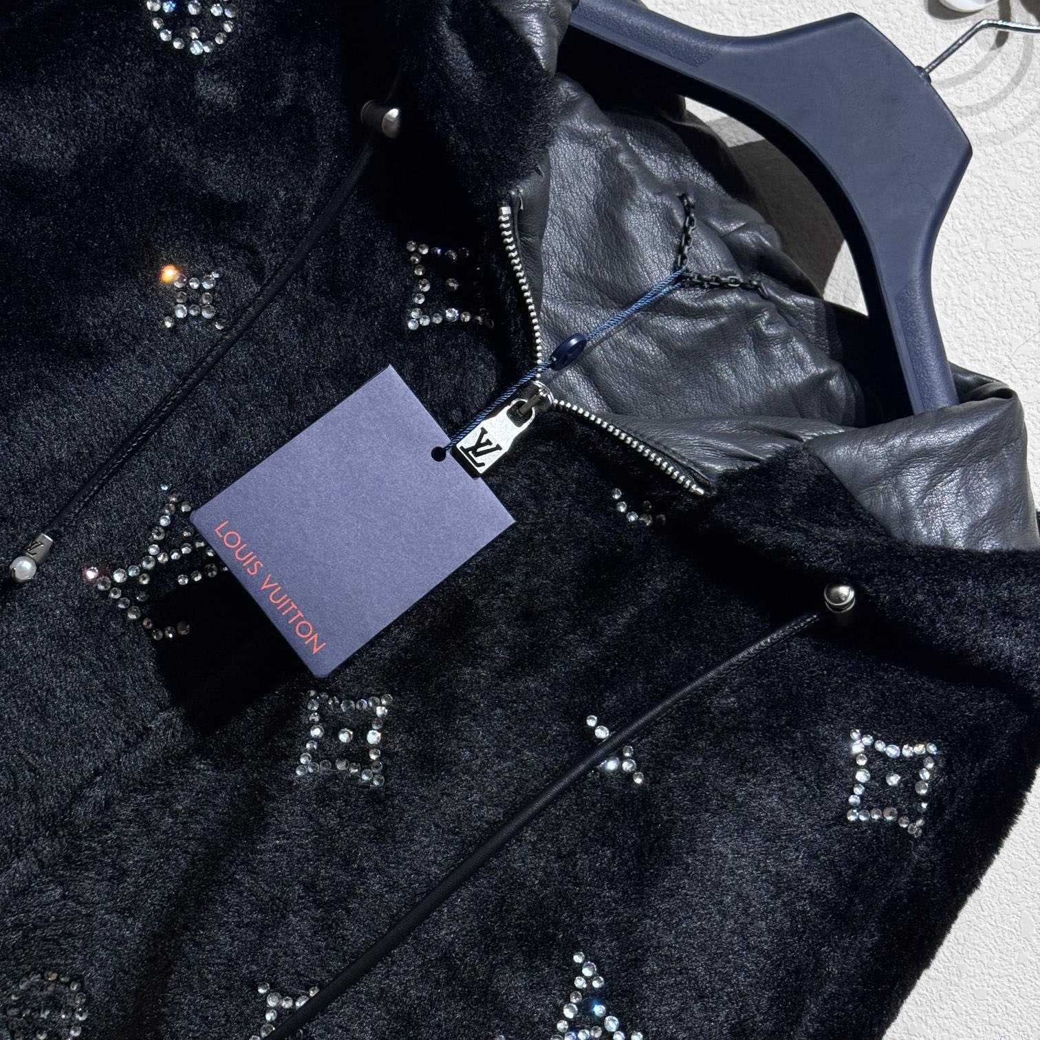 Louis Vuitton MNG Embellished Shearling Hoodie - 