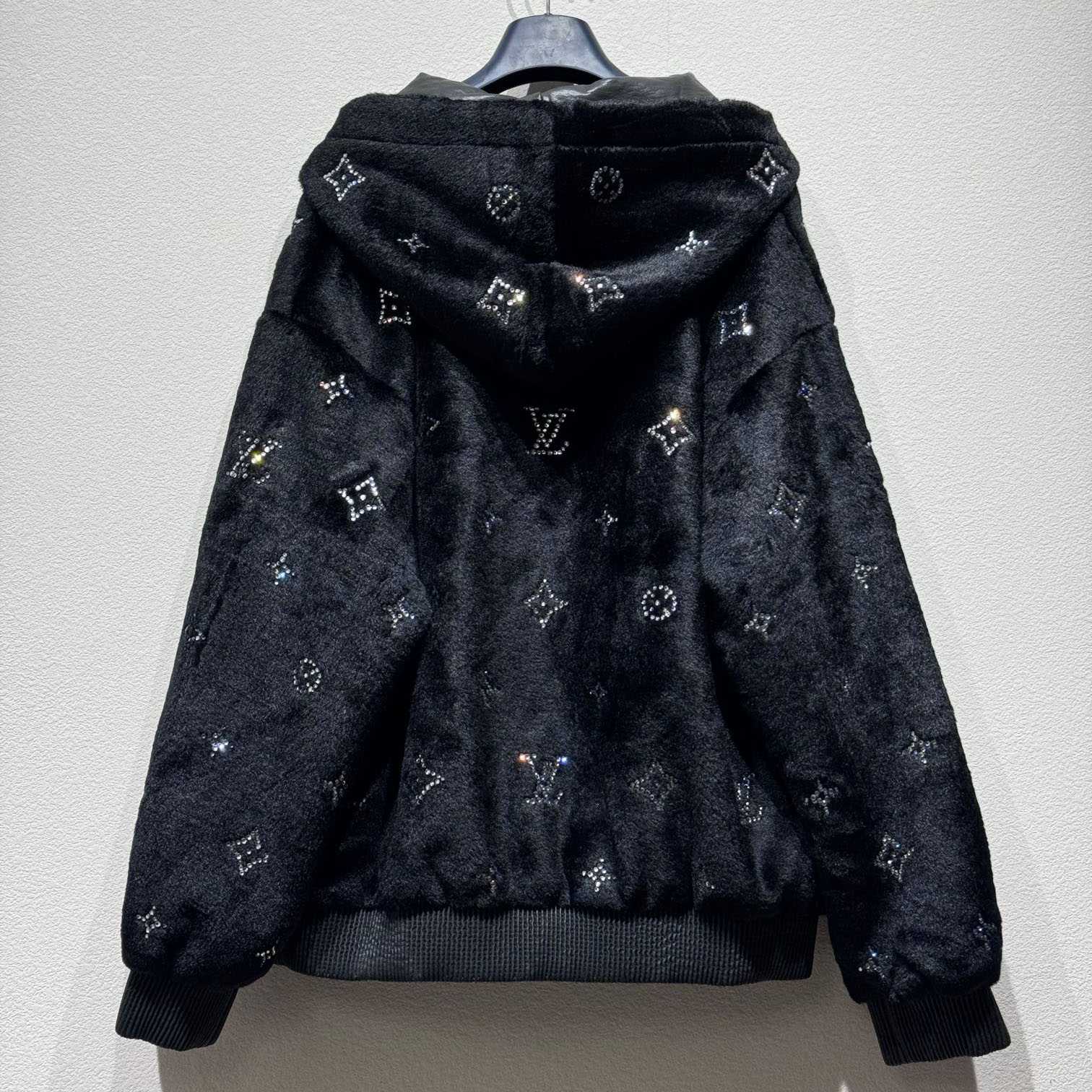 Louis Vuitton MNG Embellished Shearling Hoodie - 