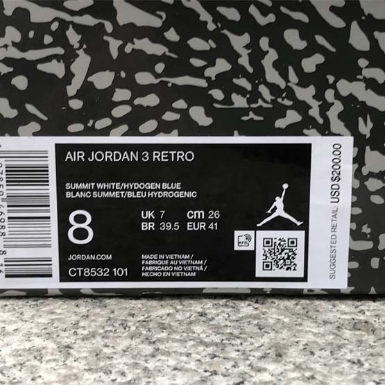  Air Jordan 3 Basketball Shoes    CT8532-101 - 