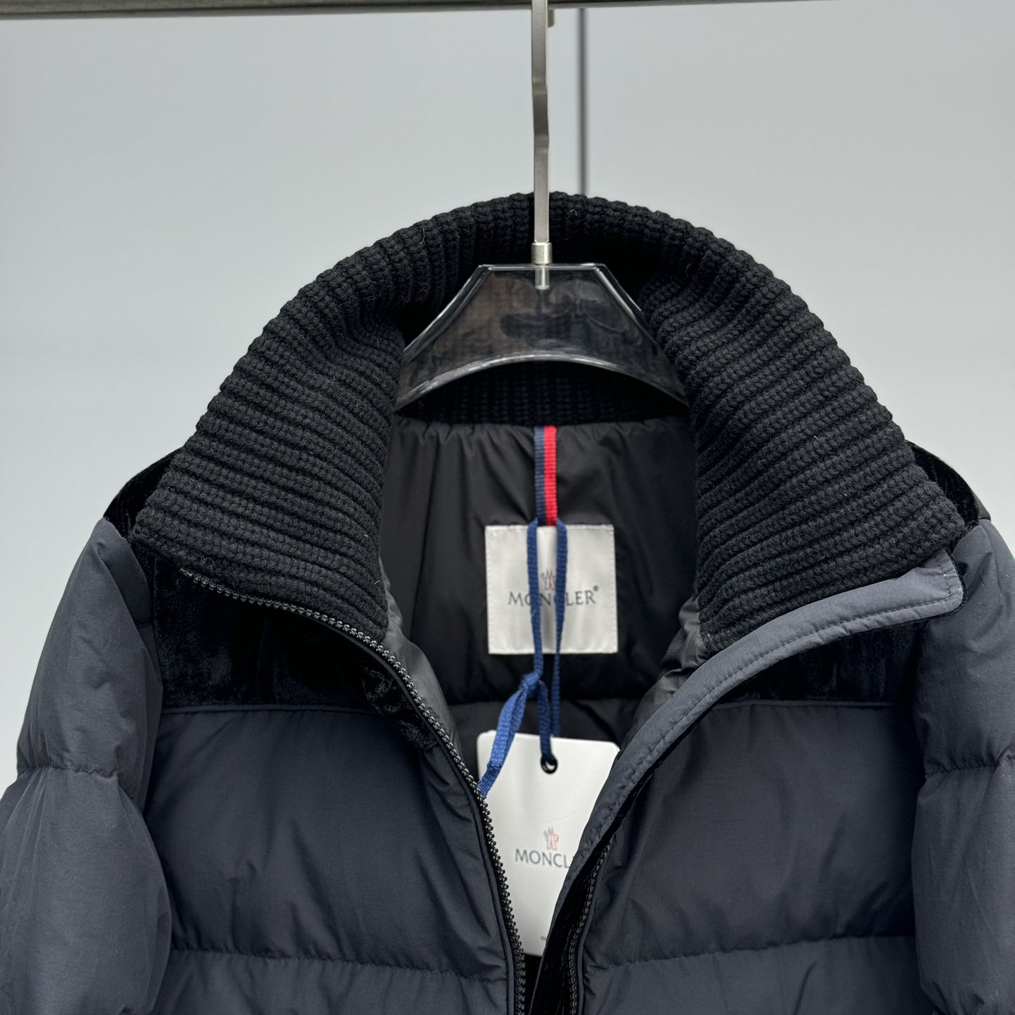Moncler Auffrique  Velvet-trimmed Down Jacket - 