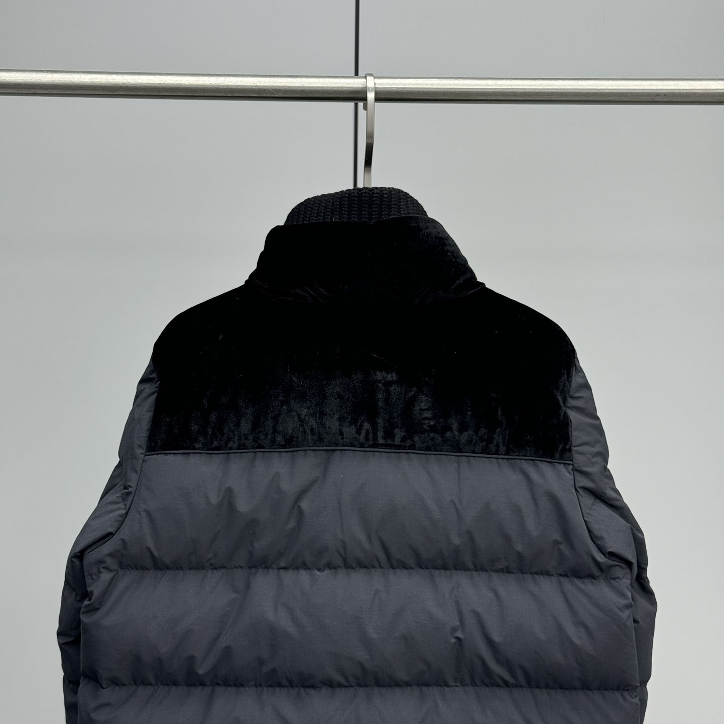 Moncler Auffrique  Velvet-trimmed Down Jacket - 