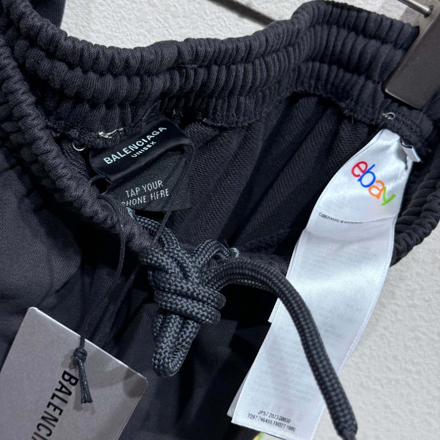 Balenciaga eBay Baggy Sweatpants In Washed Black  - 
