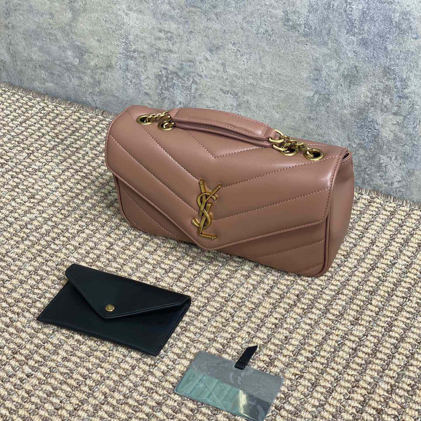 Saint Laurent Loulou Small In Matelasse Lambskin - 