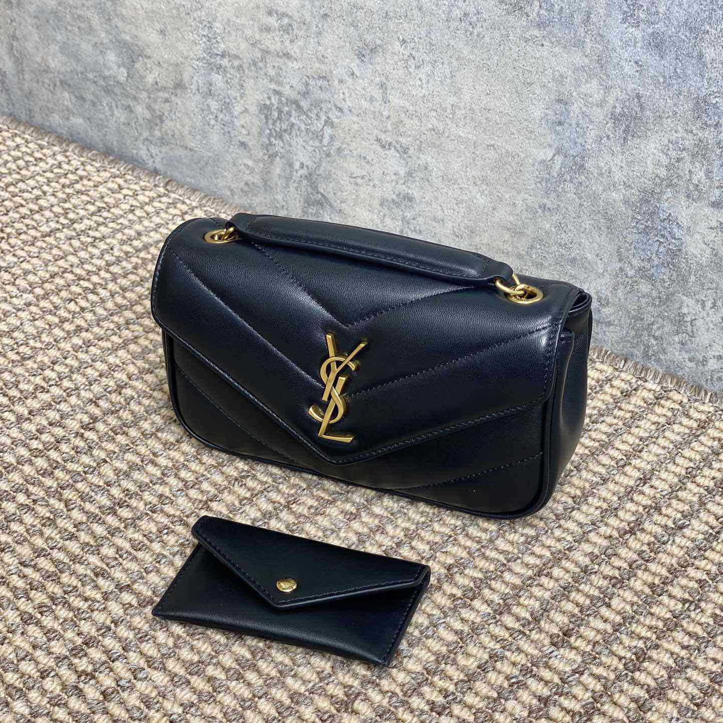 Saint Laurent Loulou Mini In Lambskin - 