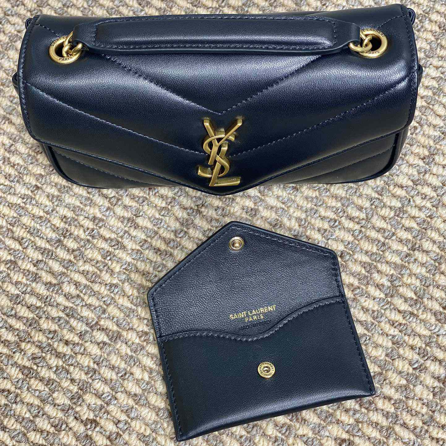 Saint Laurent Loulou Mini In Lambskin - 
