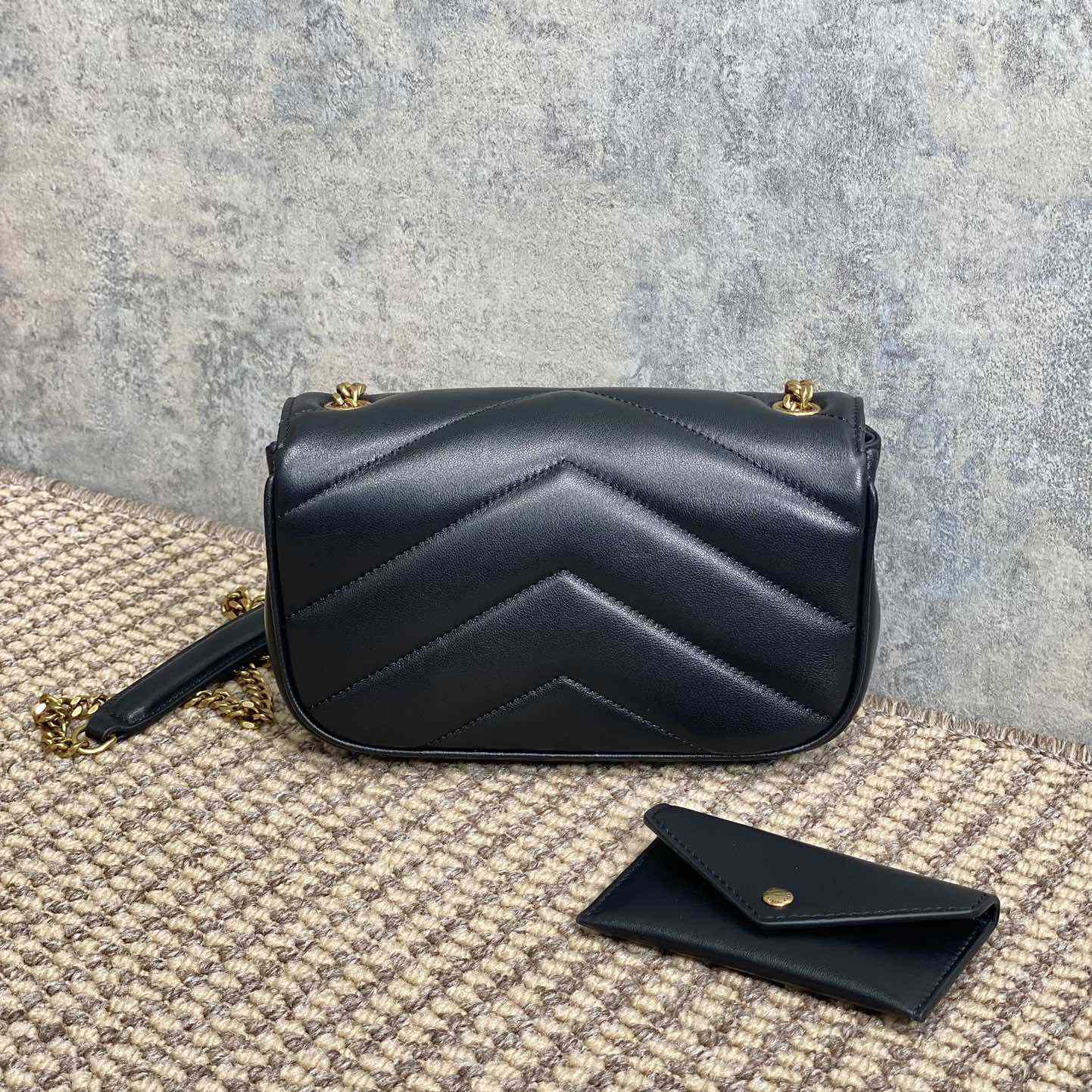 Saint Laurent Loulou Mini In Lambskin - 