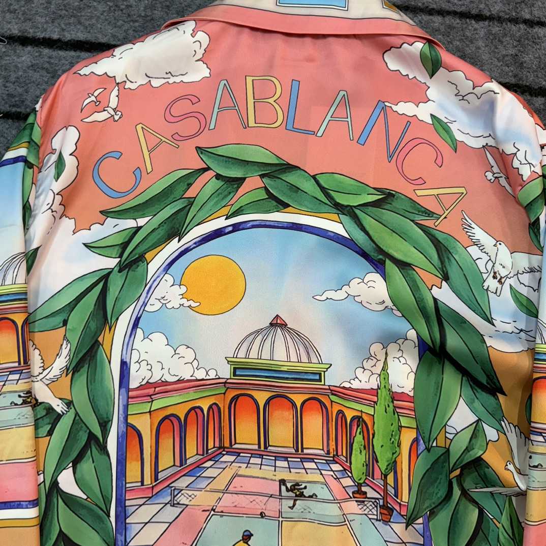 Casablanca Male Multi Silk Shirts - 