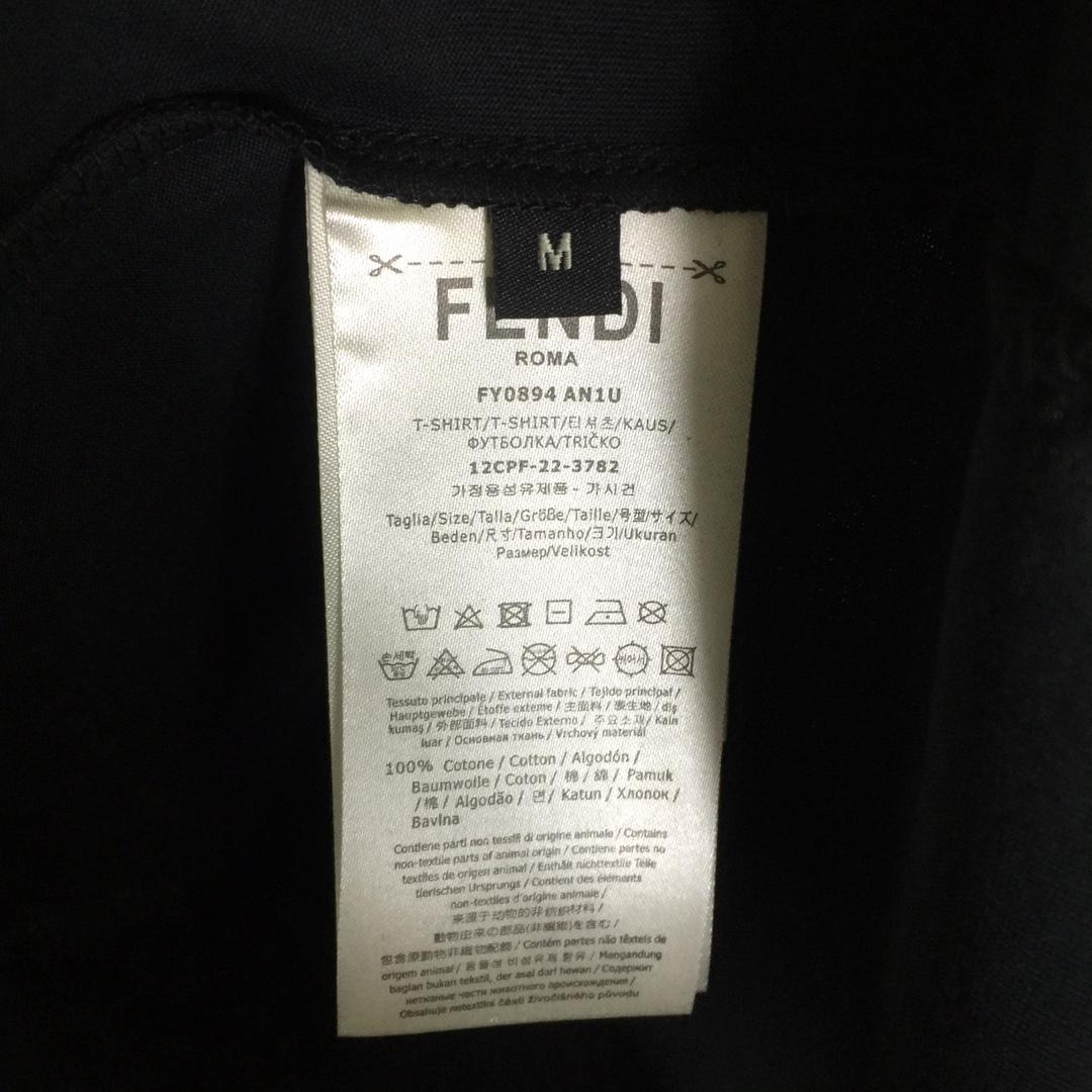 Fendi Lunar New Year Black Cotton T-shirt - 