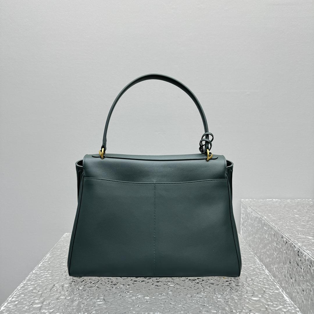Balenciaga Rodeo Medium Handbag In Pine Green - 