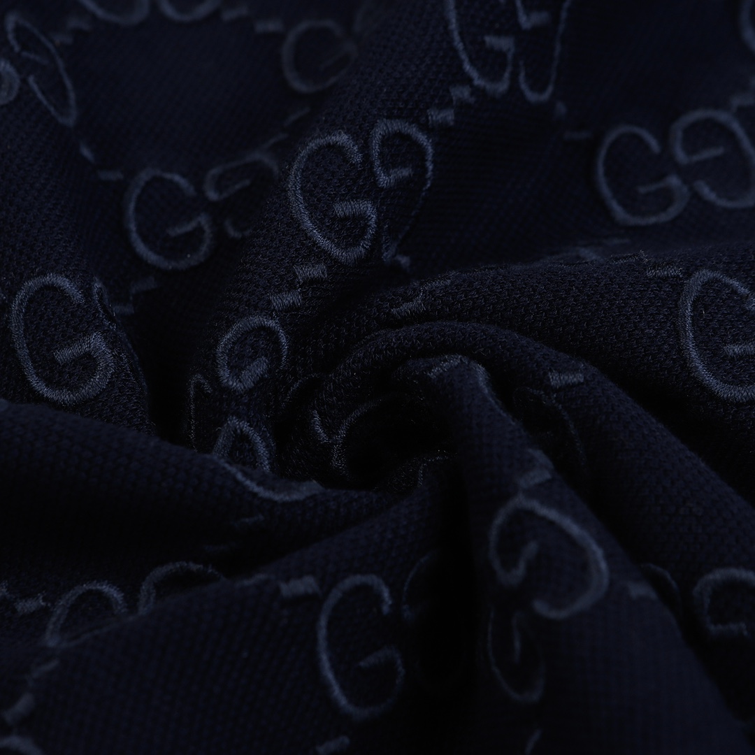 Gucci Cotton polo shirt with GG Embroidery - 
