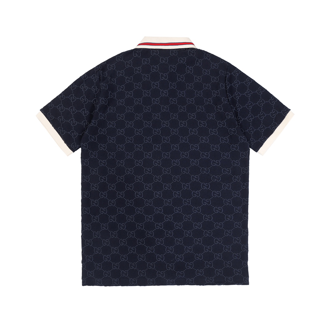Gucci Cotton polo shirt with GG Embroidery - 