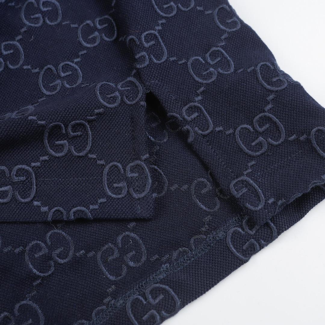 Gucci Cotton polo shirt with GG Embroidery - 