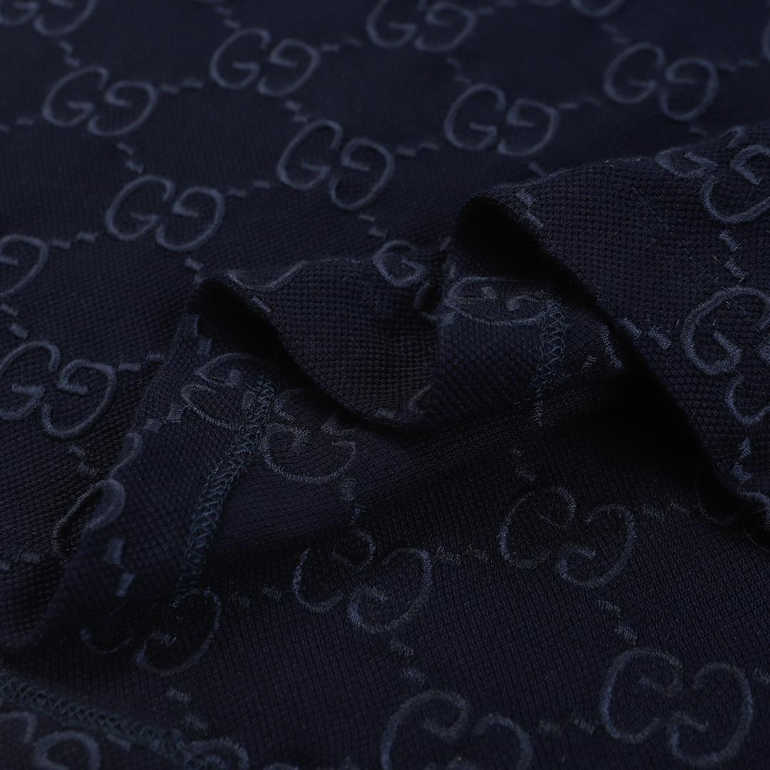 Gucci Cotton polo shirt with GG Embroidery - 