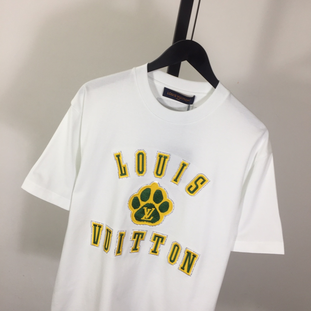 Louis Vuitton Embellished Short-Sleeved Cotton Crewneck - 
