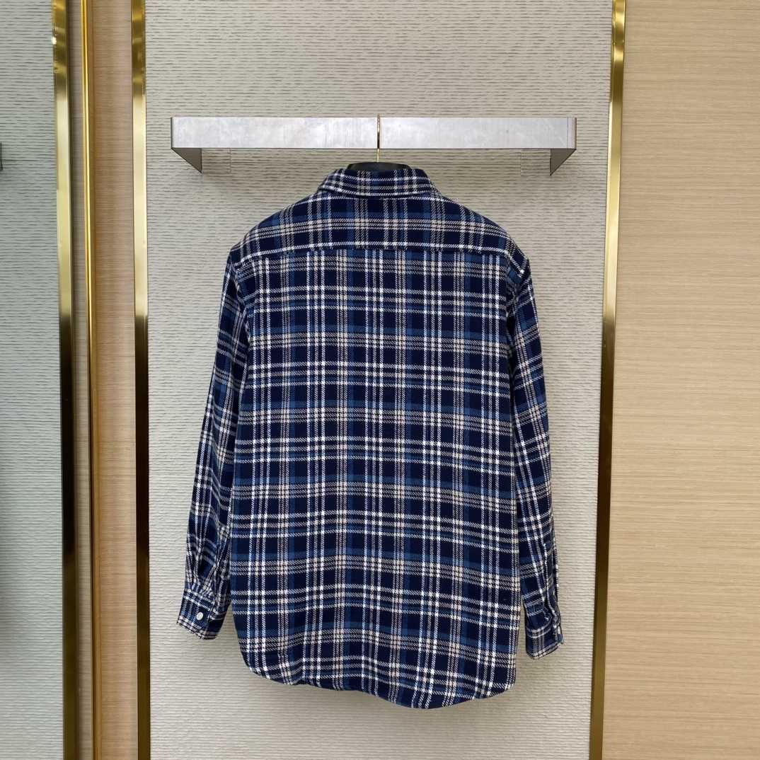 Celine Loose Lumberjack Shirt In Check Cotton - 