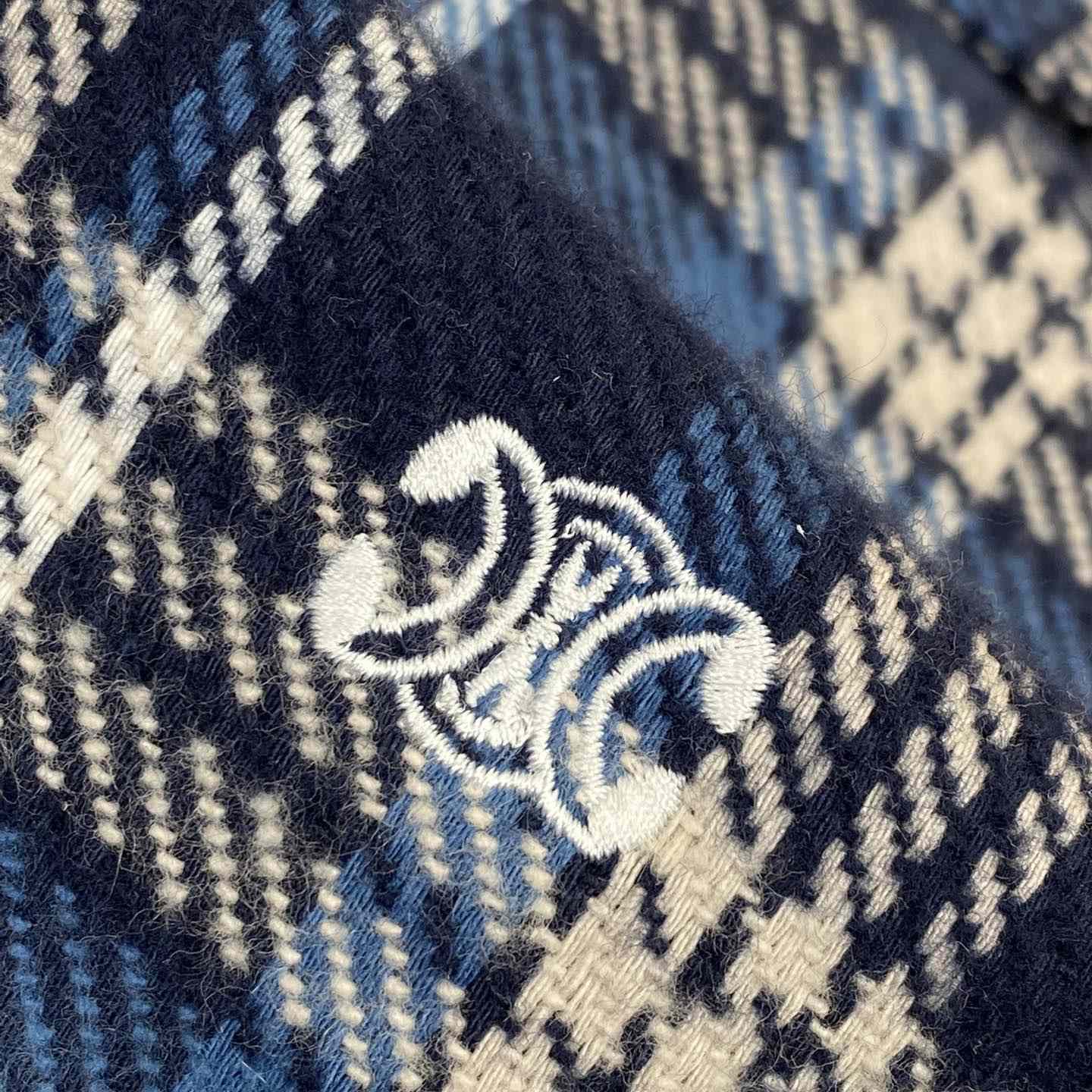 Celine Loose Lumberjack Shirt In Check Cotton - 
