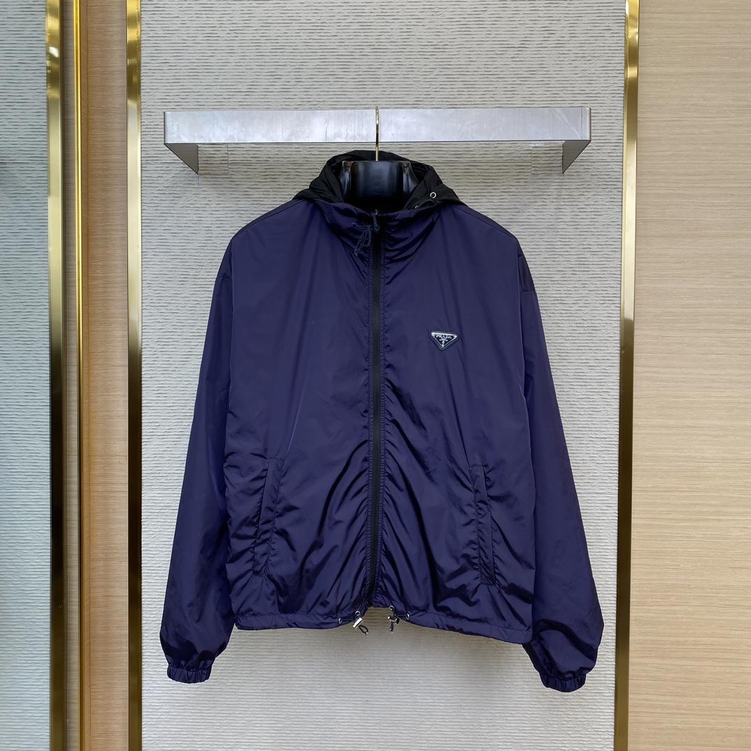 Prada Re-Nylon Reversible Hooded Jacket - 