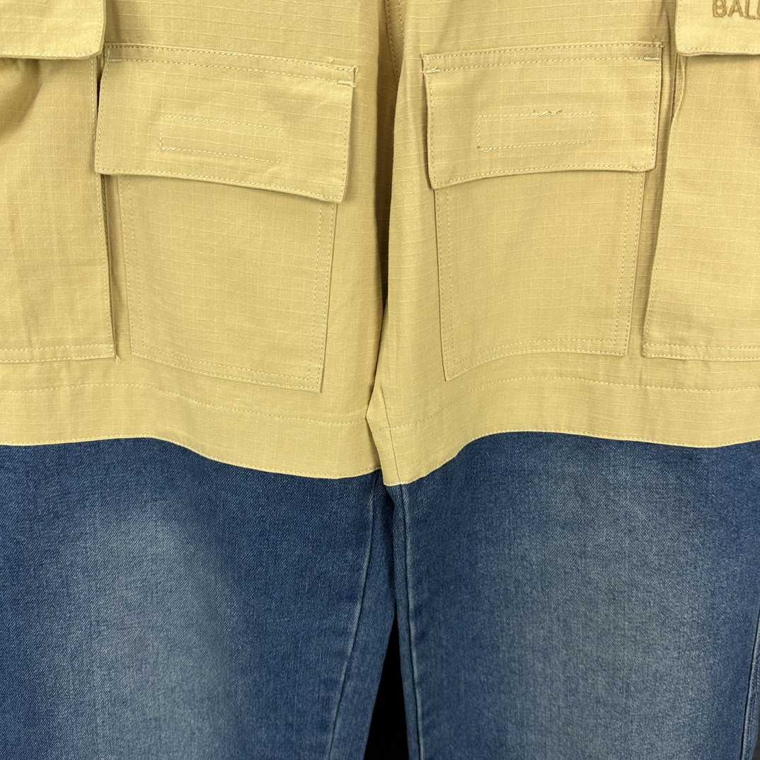 Balenciaga Patched Cotton Cargo Pants - 