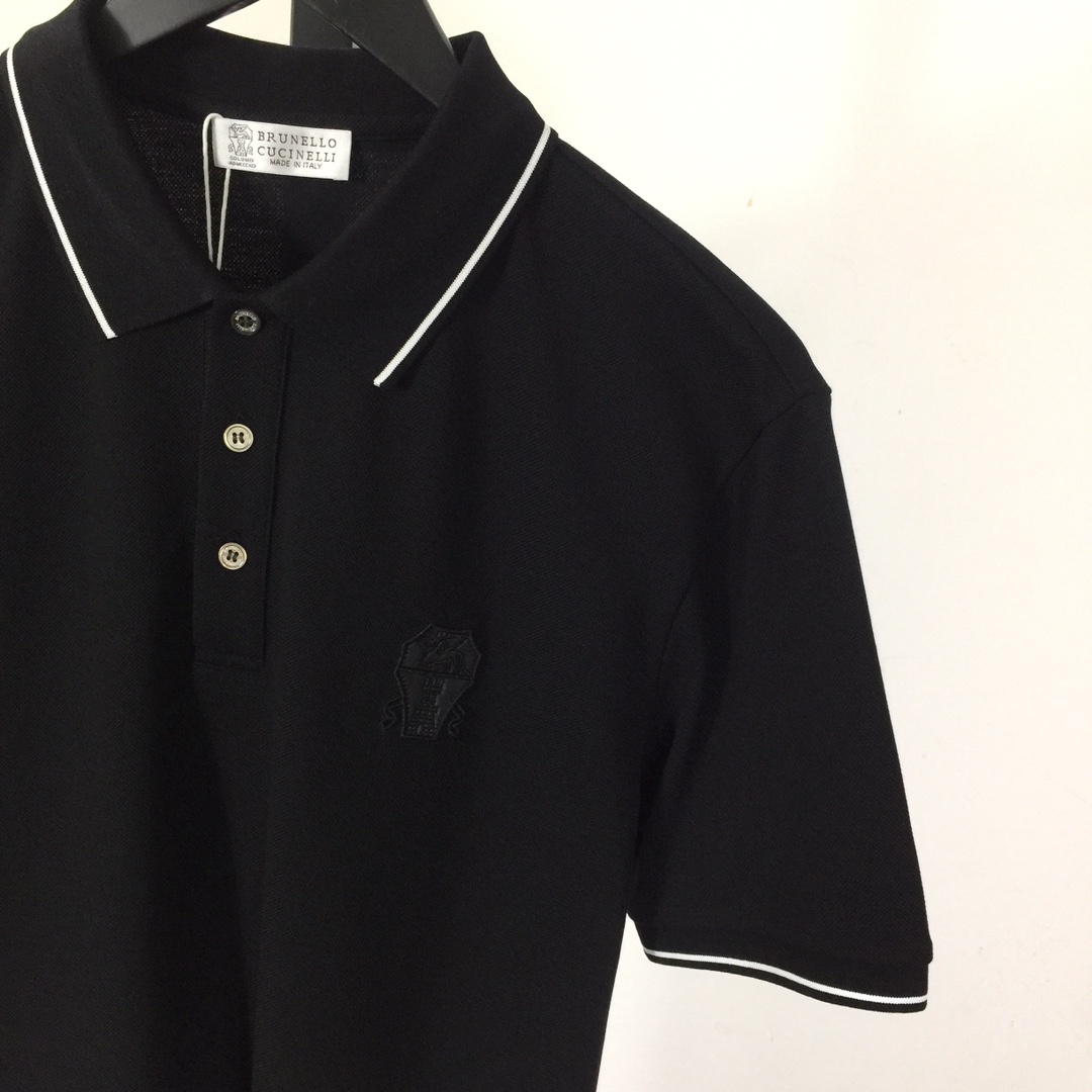 Brunello Cucinelli Short-Sleeved Cotton Polo Shirt    - 