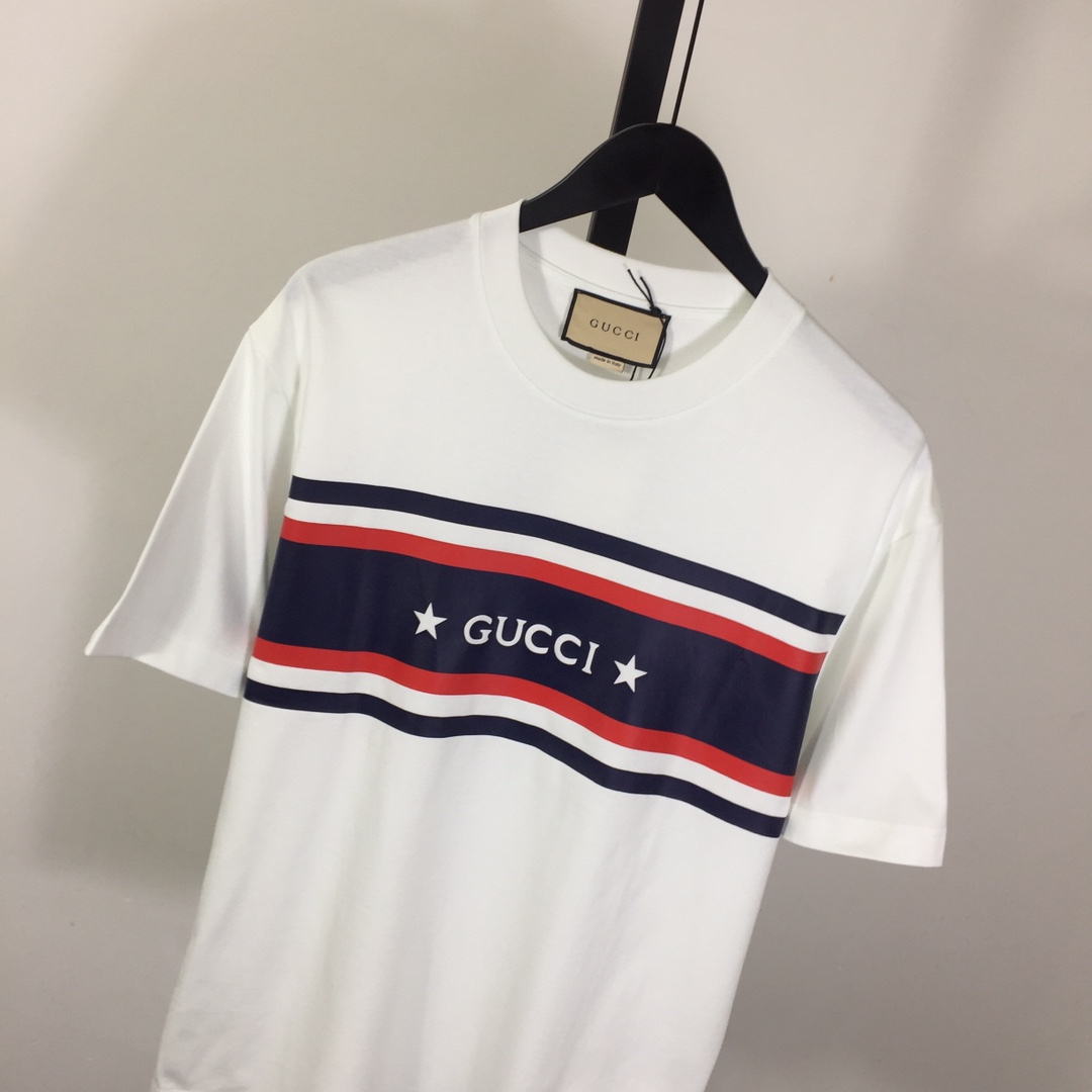 Gucci Cotton Jersey Printed T-shirt   - 