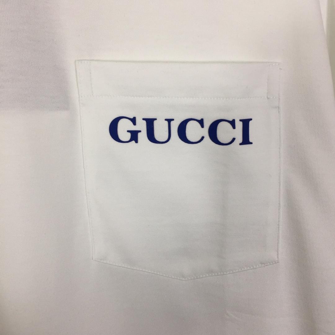 Gucci Cotton Jersey Printed T-shirt   - 