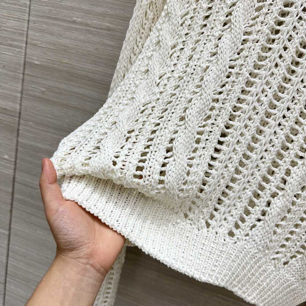 Brunello Cucinelli Jute And Cotton Cable & Mesh Sweater - 